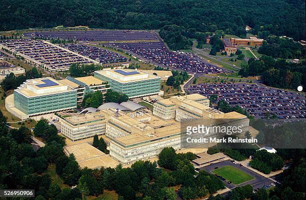 McLean Virginia. 1991 Ariel view of the C.I.A. Buildings in McLean Va. The Central Intelligence Agency is one of the principal intelligence-gathering...