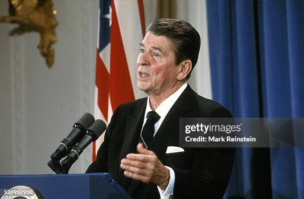 Washington, DC. 1986 President Ronald Reagan. During his Presidency, Reagan pursued policies that reflected his personal belief in individual...