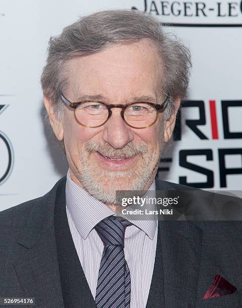 Steven Spielberg attends the "Bridge of Spies" world premiere at Alice Tully Hall in New York City. �� LAN