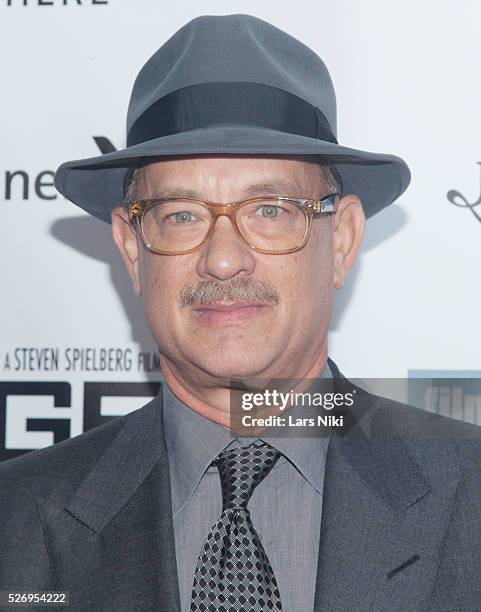 Tom Hanks attends the "Bridge of Spies" world premiere at Alice Tully Hall in New York City. �� LAN