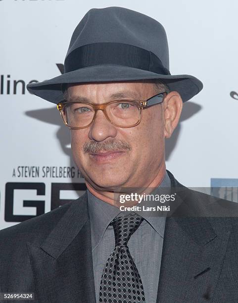 Tom Hanks attends the "Bridge of Spies" world premiere at Alice Tully Hall in New York City. �� LAN