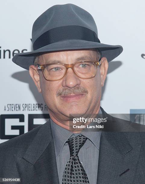 Tom Hanks attends the "Bridge of Spies" world premiere at Alice Tully Hall in New York City. �� LAN