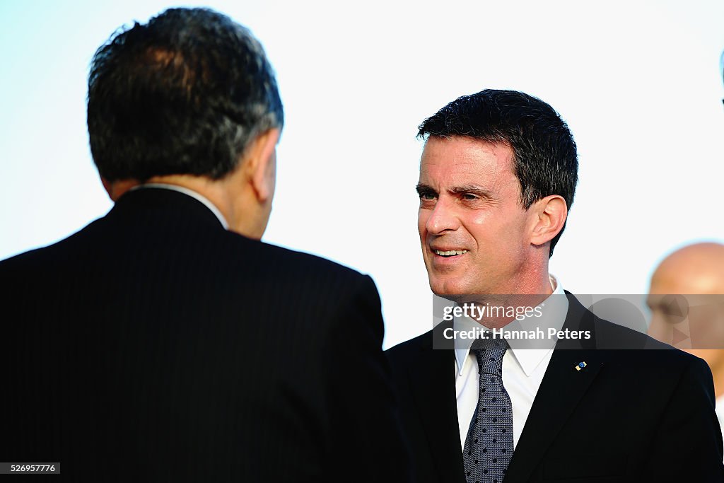 French Prime Minister Manuel Valls Visits New Zealand