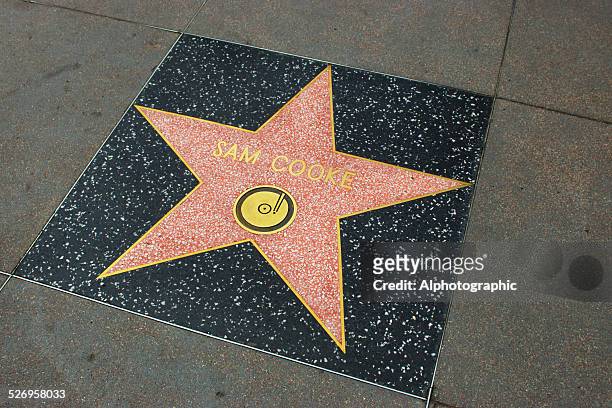 star on walk of fame - sam cooke singer stock pictures, royalty-free photos & images