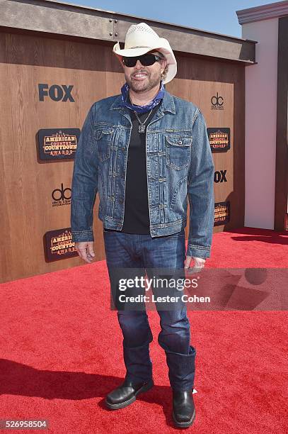 Singer Toby Keith attends the 2016 American Country Countdown Awards at The Forum on May 1, 2016 in Inglewood, California.