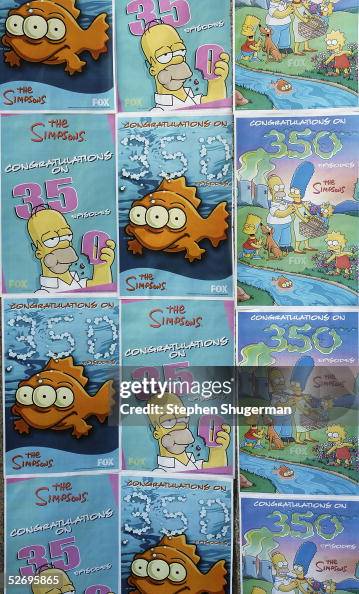 Posters are seen on display at