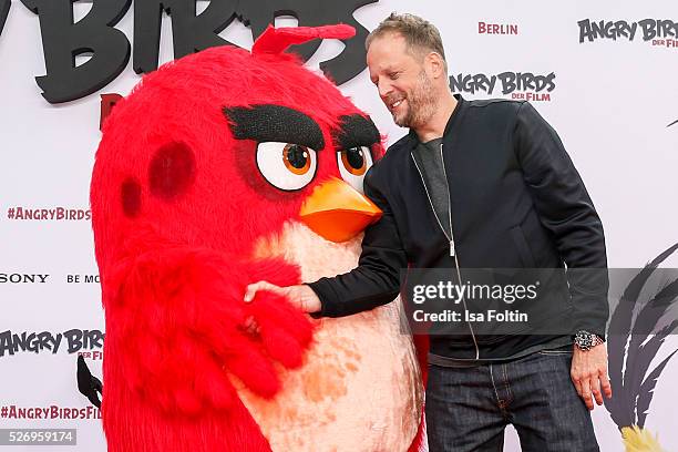 Smudo attend the Berlin premiere of the film 'Angry Birds - Der Film' at CineStar on May 1, 2016 in Berlin, Germany.