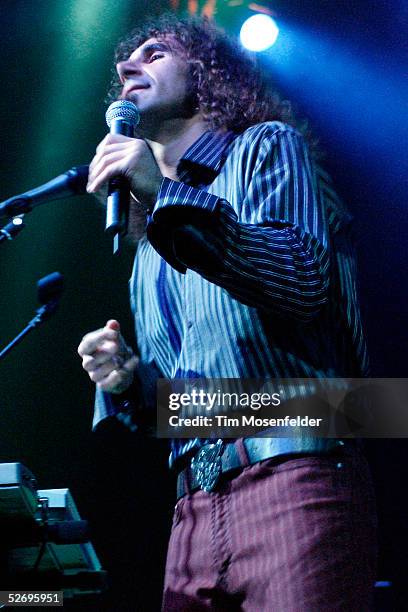 Serj Tankian and System of a Down perform in support of the bands "Mezmerize" release at The Fillmore on April 25, 2005 in San Francisco, California.