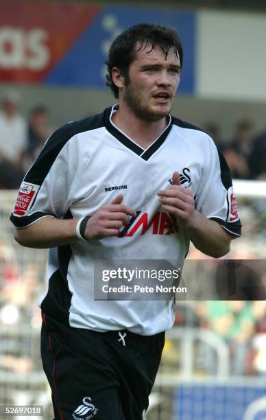 Kevin McLeod of Swansea City in action during the Coca Cola League Two match between Northampton Town and Swansea City held at Sixfields Stadium,...