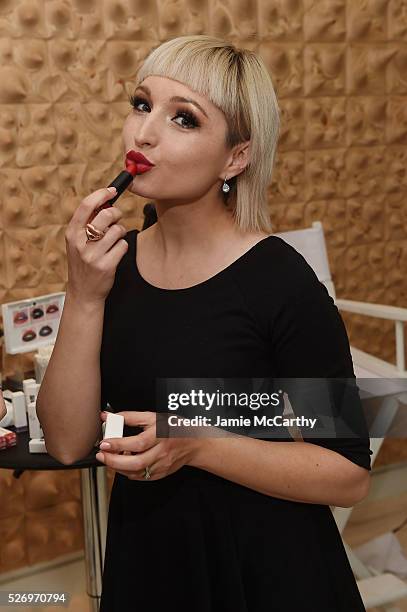 Makeup artist Vlada Haggerty attends the COVERGIRL Katy Kat Matte launch at The Waterfall Mansion on May 1, 2016 in New York City.