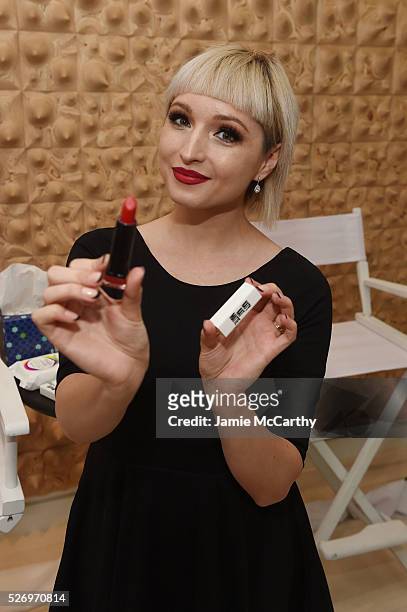 Makeup artist Vlada Haggerty attends the COVERGIRL Katy Kat Matte launch at The Waterfall Mansion on May 1, 2016 in New York City.