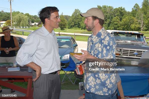Union Mills Md. 7-16-2006 US. Senate Candidate. Josh Rales meets with ...