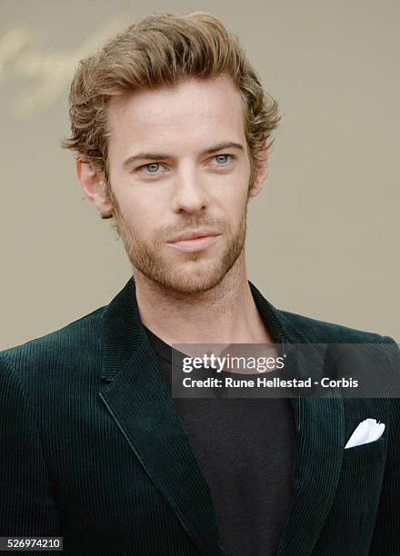 Harry Treadaway at Burberry Prorsum's Spring/ Summer 2016 fashion show at London Fashion Week.