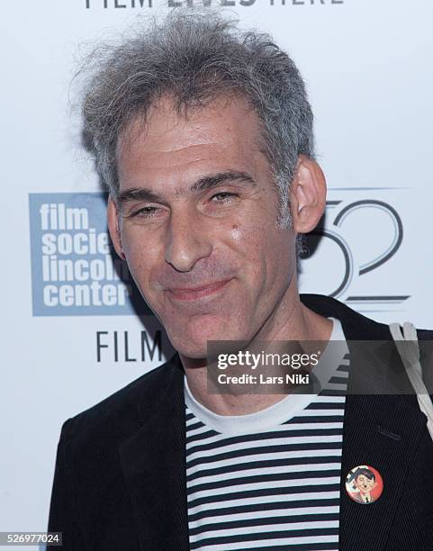 Ronald Bronstein attends the "Heaven Knows What" premiere during the 52nd New York Film Festival at Alice Tully Hall in New York City. �� LAN