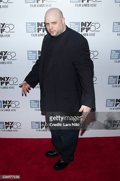 Necro attends the "Heaven Knows What" premiere during the 52nd New York Film Festival at Alice Tully Hall in New York City. �� LAN