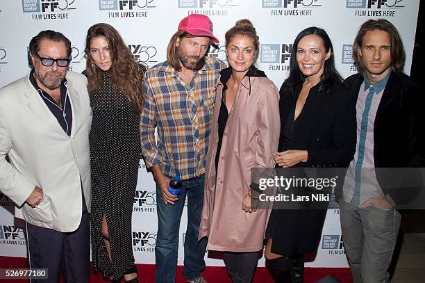 Julian Schnabel and Stella Schnabel attend the "Heaven Knows What" premiere during the 52nd New York Film Festival at Alice Tully Hall in New York...