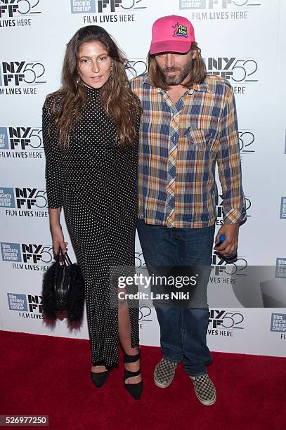 Stella Schnabel attends the "Heaven Knows What" premiere during the 52nd New York Film Festival at Alice Tully Hall in New York City. �� LAN