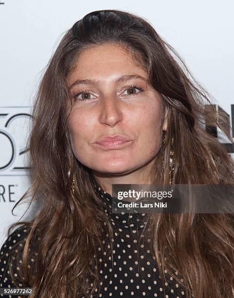 Stella Schnabel attends the "Heaven Knows What" premiere during the 52nd New York Film Festival at Alice Tully Hall in New York City. �� LAN