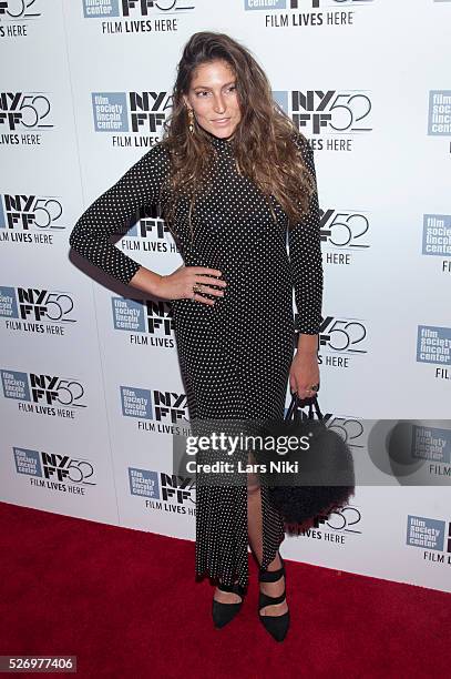 Stella Schnabel attends the "Heaven Knows What" premiere during the 52nd New York Film Festival at Alice Tully Hall in New York City. �� LAN