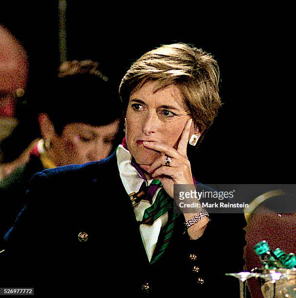 Washington, DC. 2-4-1997 New Jersey Governor Christine Todd Whitman listens as actor Rob Reiner addresses the meeting. Christine "Christie" Todd...