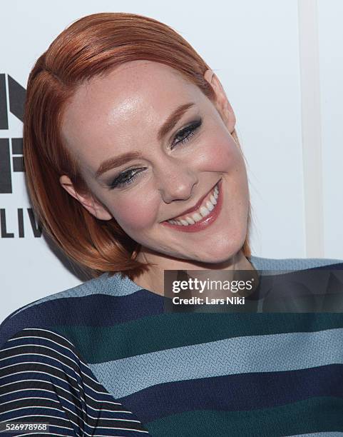 Jena Malone attends the "Time Out Of Mind" premiere at Alice Tully Hall during the 52nd New York Film Festival in New York City. �� LAN