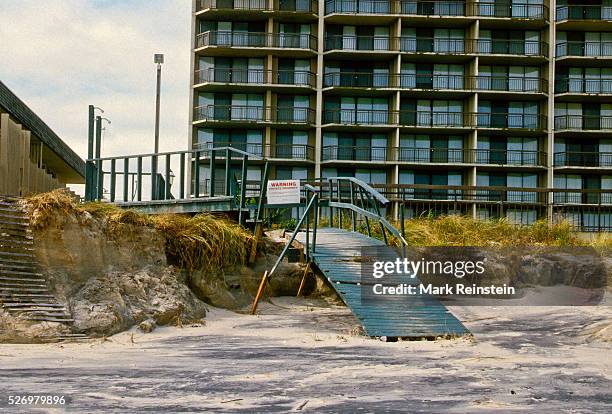 Ocean City, Maryland. 9-28-1985 Hurricane Gloria comes ashore in Ocean City Maryland. The center of Gloria passed about 30 miles offshore eastern...