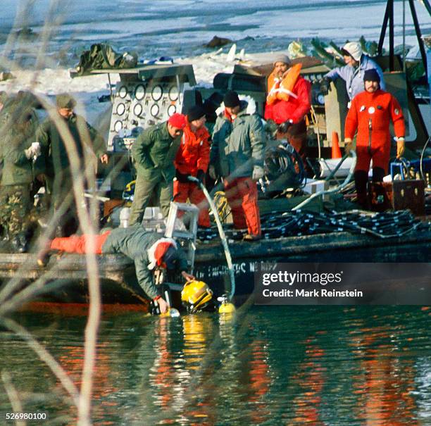 Washington, DC. 1-20-1982 On January 13 Air Florida Flight 90 crashed into Washington, DC's 14th Street Bridge and fell into the Potomac River...