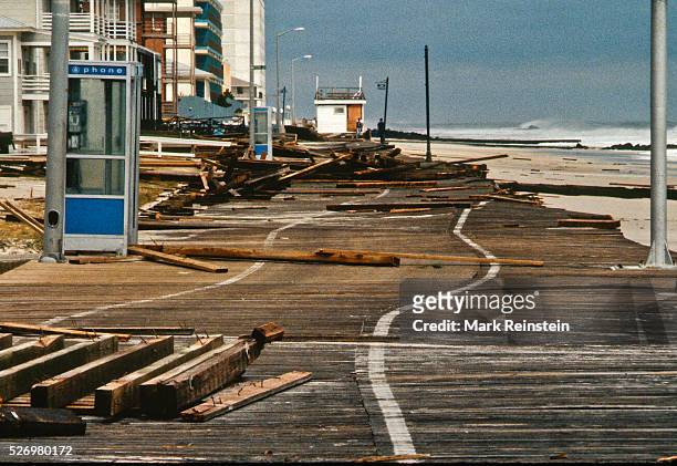 Ocean City, Maryland. 9-28-1985 Hurricane Gloria comes ashore in Ocean City Maryland. The center of Gloria passed about 30 miles offshore eastern...