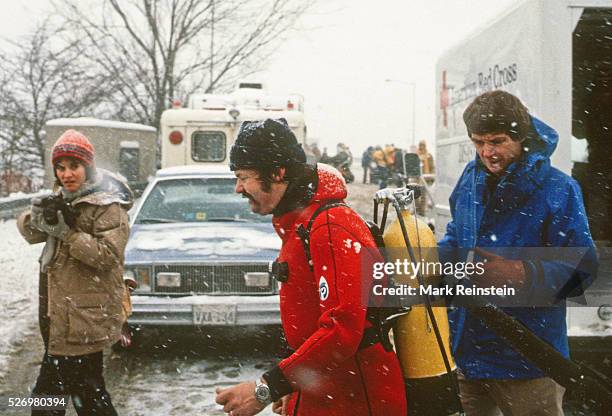 Washington, DC. 1-14-1982 On January 13 Air Florida Flight 90 crashed into Washington, DC's 14th Street Bridge and fell into the Potomac River...