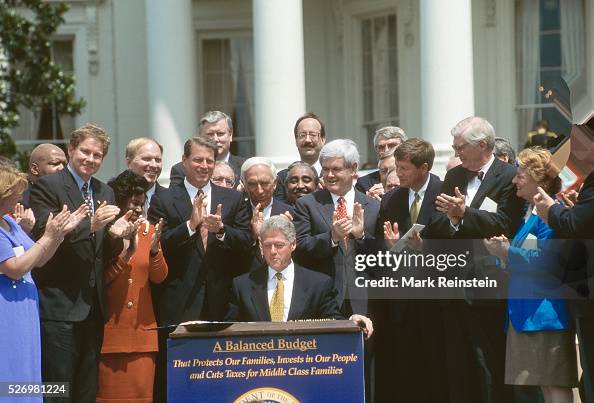 President William Jefferson Clinton Signing the Balanced Budget Act President William Jefferson Clinton Signing the Balanced Budget Act
