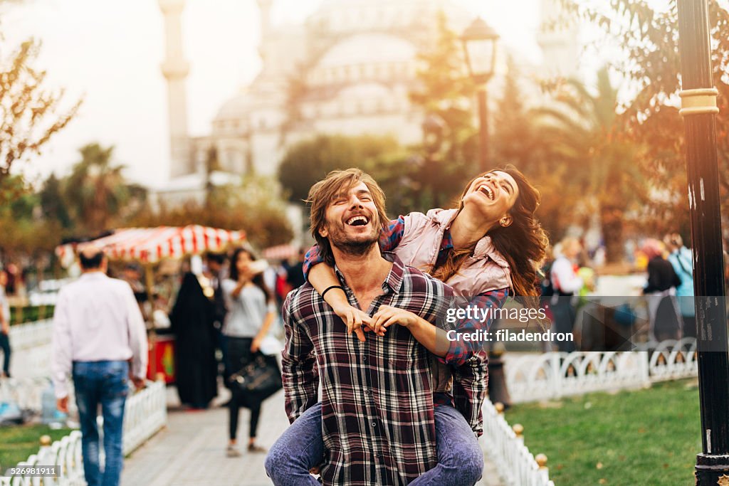 Happy young couple