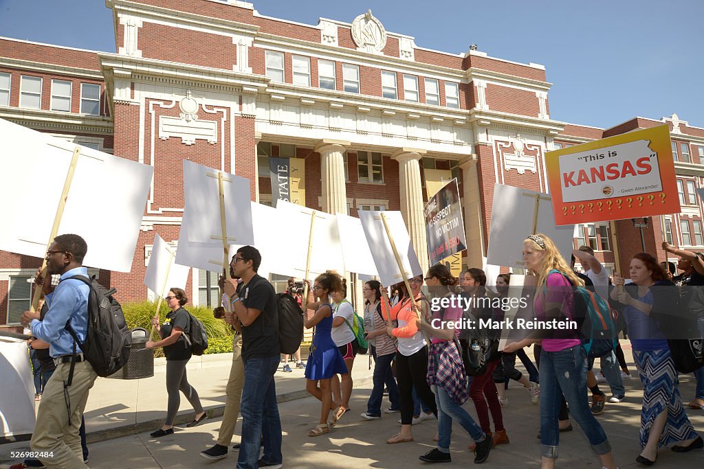 USA - Protest March at ESU