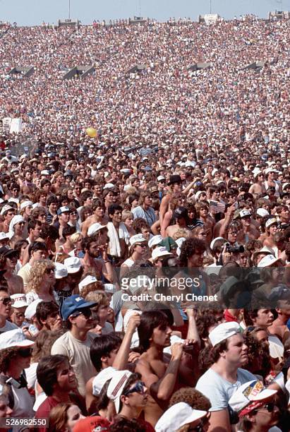 Packed Crowd at Live Aid Concert