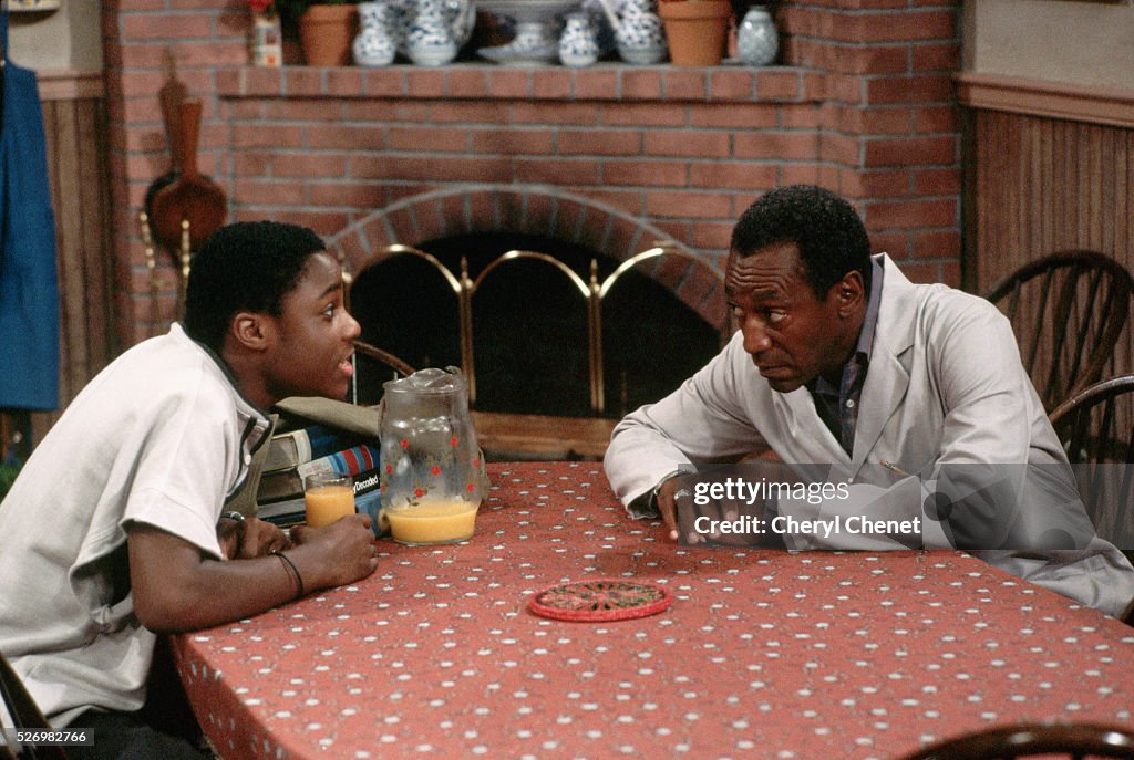 On the Set of the "Cosby Show"
