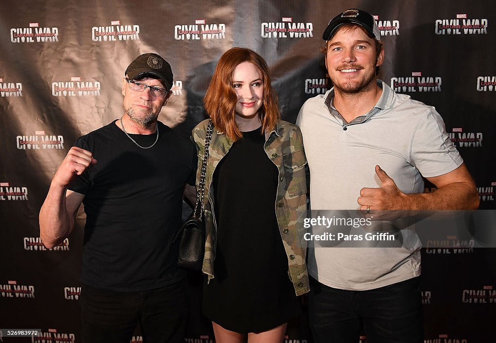 Captain American: Civil War" Cast & Filmmakers Joined By The "Guardians Of The Galaxy Vol. 2" Cast At The Atlanta Screening At The Fox Theatre