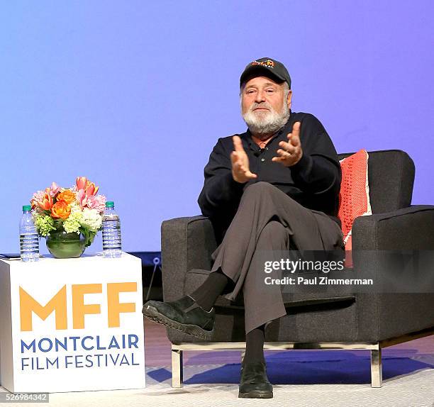 Rob Reiner speaks onstage at the Montclair Film Festival 2016 - Day 3 Conversations at Montclair Kimberly Academy on May 1, 2016 in Montclair, New...
