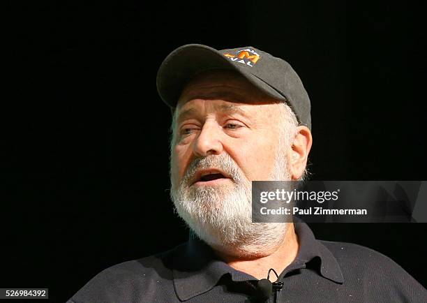 Rob Reiner speaks onstage at the Montclair Film Festival 2016 - Day 3 Conversations at Montclair Kimberly Academy on May 1, 2016 in Montclair, New...