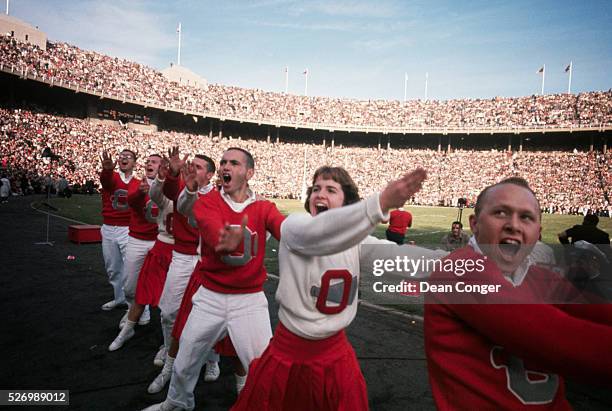 Ohio State University Cheer Squad Performing