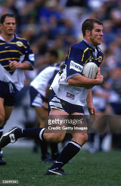 Ian Roberts of the Cowboys in action during a NRL match between the Canberra Raiders and the North Queensland Cowboys held at Bruce Stadium May 17,...