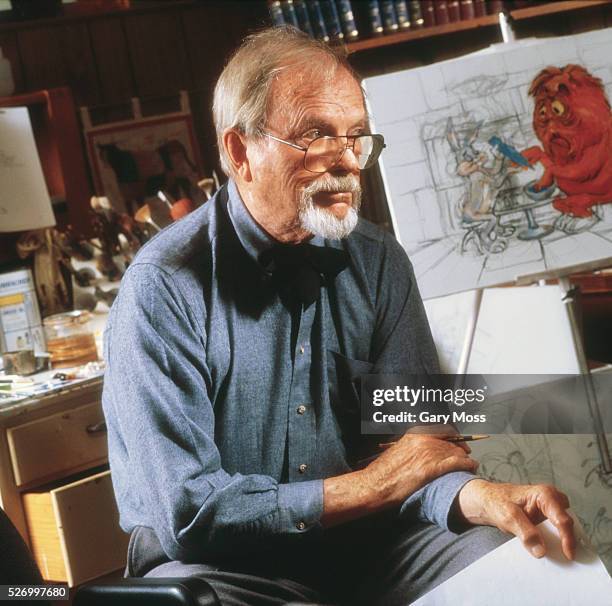Chuck Jones with Cartoons