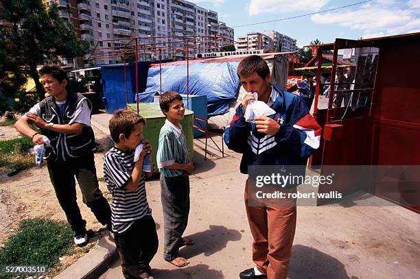 Romanian Orphans Sniffing Glue