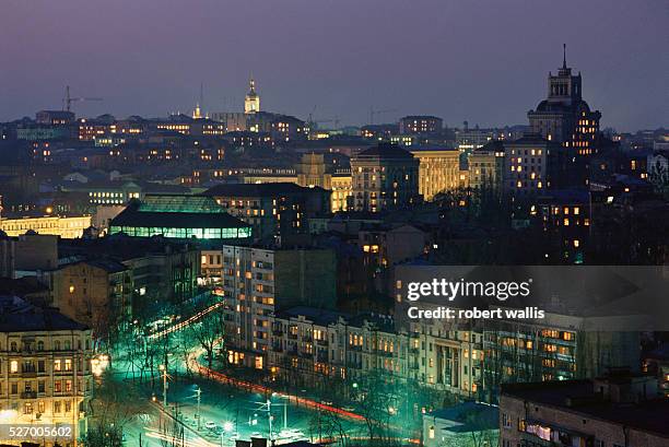 Kiev Skyline at Night