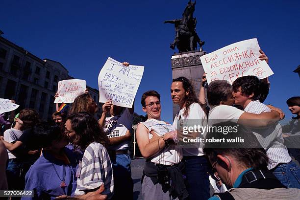 Gay Rights Demonstration in Moscow