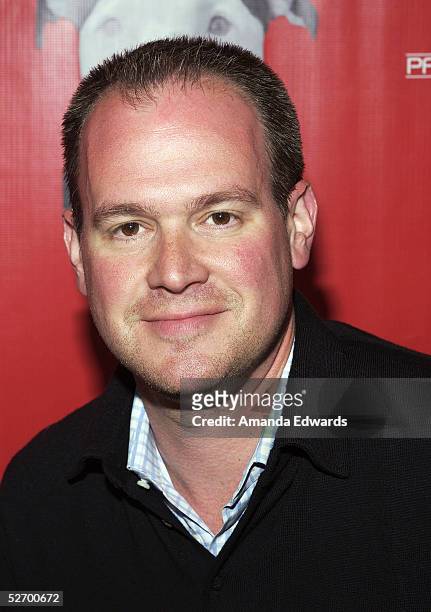 Host Rich Eisen arrives at the Hollywood Dog Bowl at Lucky Strike Lanes on April 26, 2005 in Hollywood, California. Proceeds from the fundraiser will...