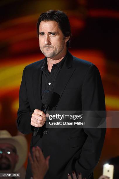 Actor Luke Wilson speaks onstage during the 2016 American Country Countdown Awards at The Forum on May 1, 2016 in Inglewood, California.
