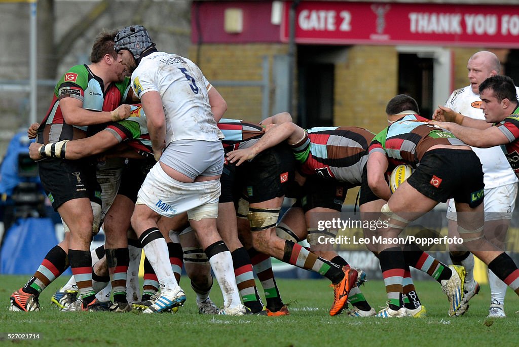 2014 AVIVA Rugby Premier League Harlequins v Newcastle Falcons at the Stoop Twickenham UK