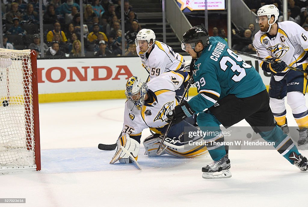 Nashville Predators v San Jose Sharks - Game Two