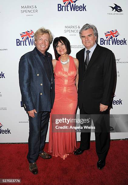 Producer/tv personality Nigel Lythgoe, Britweek Founders Sharon Peirce and Bob Peirce attend BritWeek's 10th Anniversary VIP Reception & Gala at...