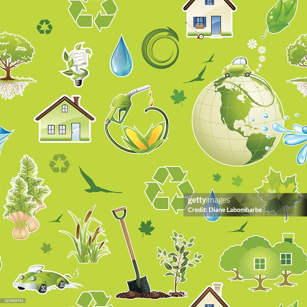 Environment Green Seamless Pattern High-Res Vector Graphic - Getty Images