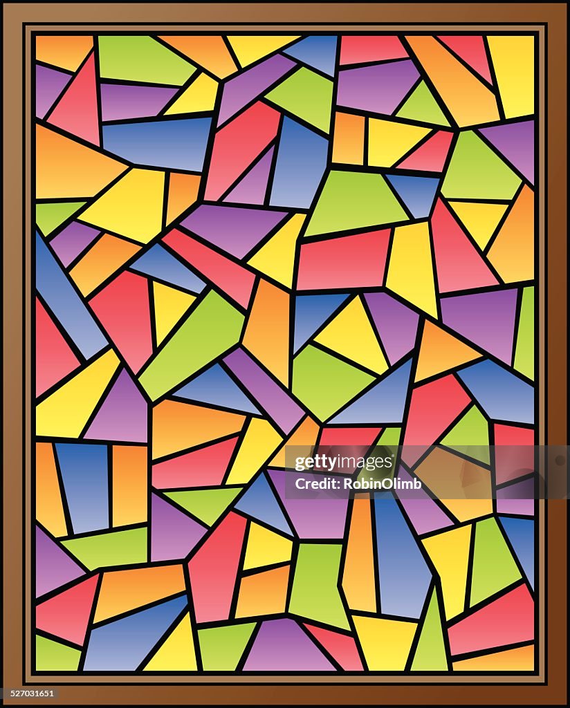 Stained Glass Window Cross